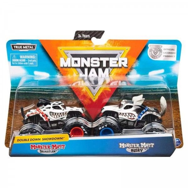 Monster Jam 1:64 2 Carros Dalmatian VS Husky  - Sunny