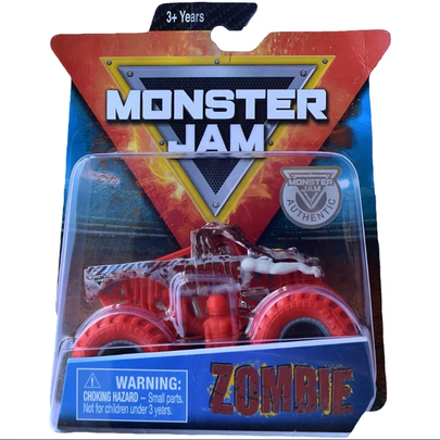 Monster Jam 1:64 1 Carro Zombie Vermelho - Sunny
