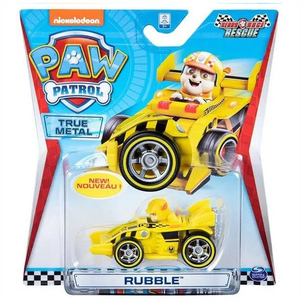 Mini Veículo Patrulha Canina Die Cast Rescue Racer Rubble - Sunny