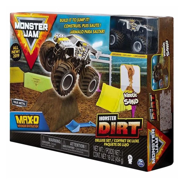 Playset Monster Jam com Massa Areia e Carro Max-D - Sunny
