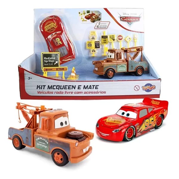 Kit Veículo Com Acessórios Carros 3 - Toyng