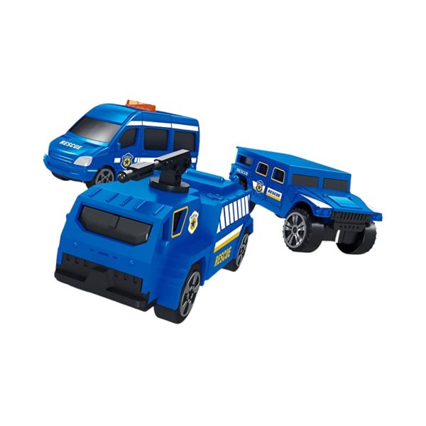 Brinquedo Garagem Policial Rescue Nation Com 6 Peças - Toyng