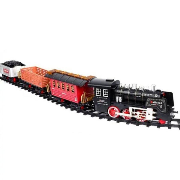 Trem Ferrorama Express Classico 20 Peças Com Som E Luz - Wellmix