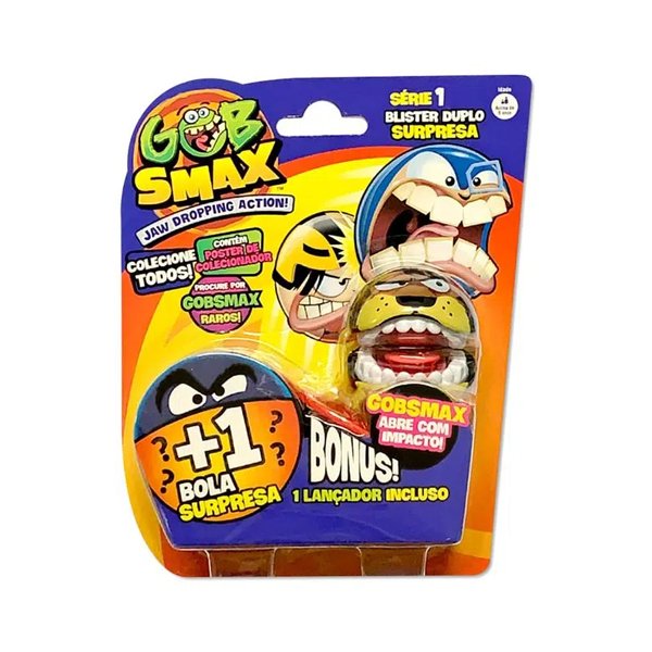 Figura Gobsmax Blister Duplo Serie 1 Claw Tooth e 1 Surpresa - Copag