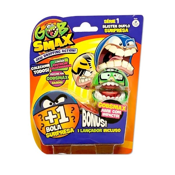Figura Gobsmax Blister Duplo Serie 1 Skid Mark e 1 Surpresa - Copag