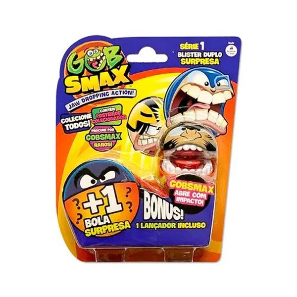 Figura Gobsmax Blister Duplo Serie 1 Ugg Oog e 1 Surpresa - Copag
