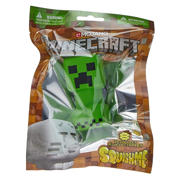 Miniatura Colecionável Minecraft Squishme Creeper - Copag