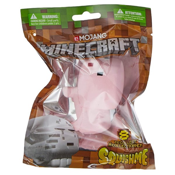 Miniatura Colecionável Minecraft Squishme Pig - Copag