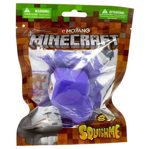 Miniatura Colecionável Minecraft Squishme Purple Sheep - Copag
