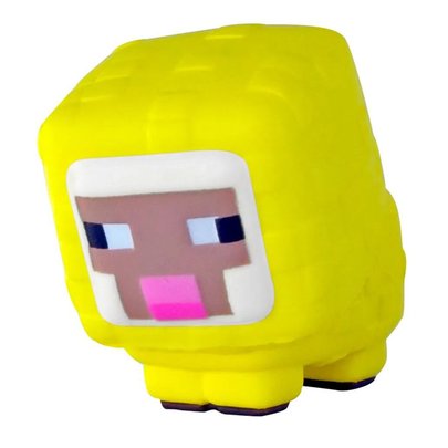 Miniatura Colecionável Minecraft Squishme Yellow Sheep - Copag