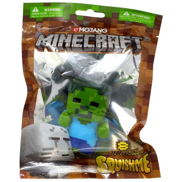Miniatura Colecionável Minecraft Squishme Zombie - Copag