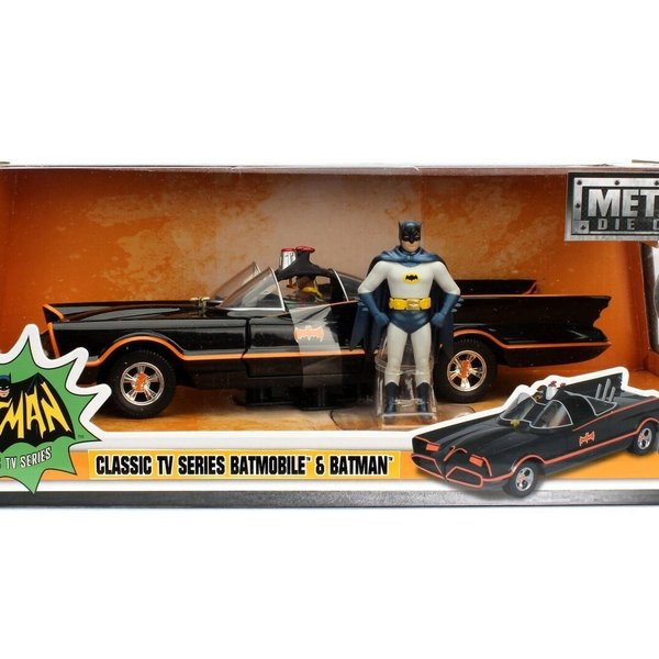 Batmóvel Classic TV Serie Batman E Robin 1966 1:24 - California Toys