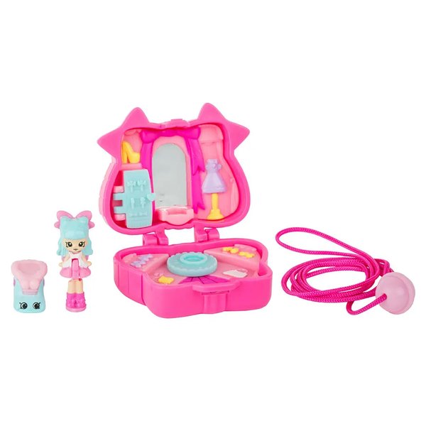 Pingente Colecionável Shopkins Lil Secrets Laço Rosa - DTC
