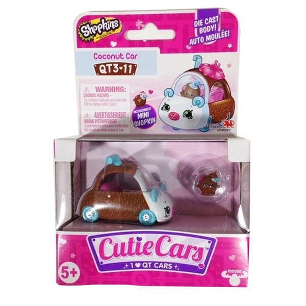 Carrinho Miniatura Shopkins Cutie Cars Coco Car - DTC