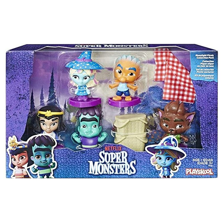 Figuras Colecionáveis Super Monsters Kit de Piquenique Noturno - Hasbro