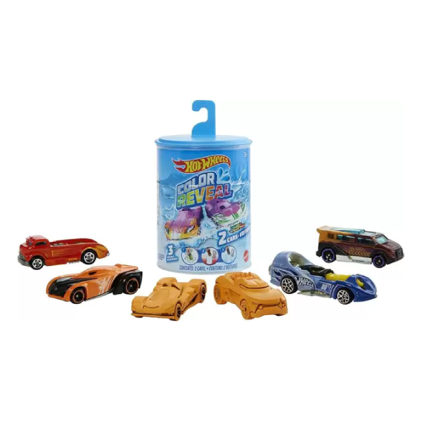 Hot Wheels Surpresa 2 Carrinhos em 1 Color Reveal - Mattel