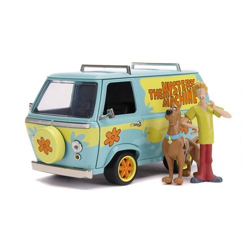 Miniatura Van Mystery Machine c Boneco ScoobyeSalsicha-Jada