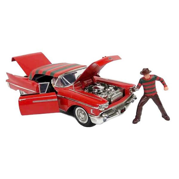 Miniatura 1958 Cadillac Series 62 com Boneco Freddy Krueger 1/24 - Jada Toys