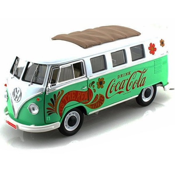 Kombi Samba Coca-Cola 1962 Verde 1:18 - Motor City Classics