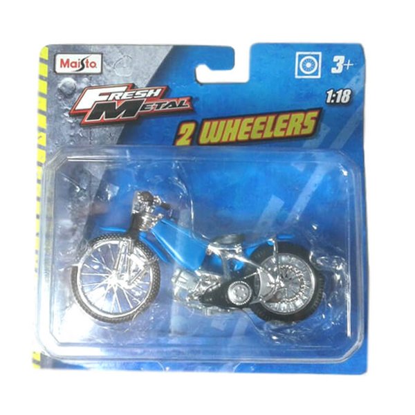 Miniatura Moto Antiga Azul 2 Wheelers 1:18 - Maisto