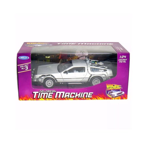 Miniatura Carro DeLorean Time Machine 'Back To The Future 1' 1:24 - Welly