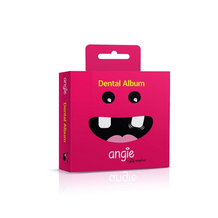 Porta-Dentes de Leite Álbum Dental - Angelus - Rosa