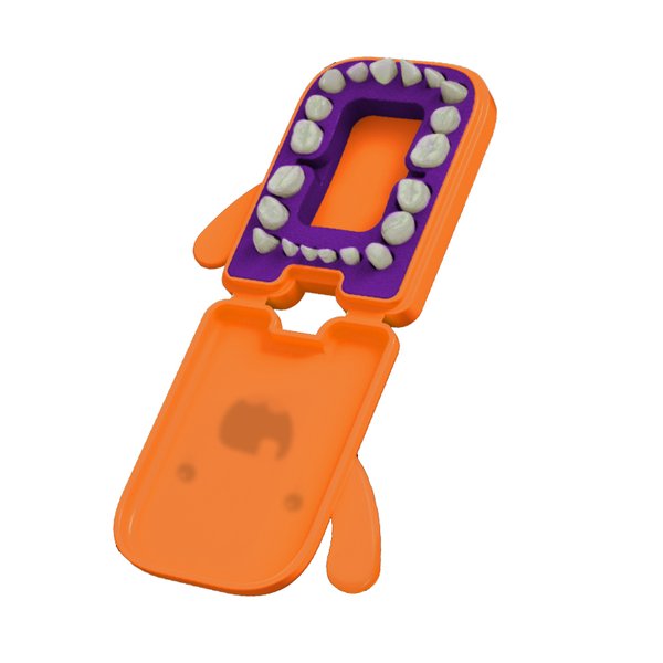 Porta-Dentes de Leite Dental Friends - Angelus - Laranja
