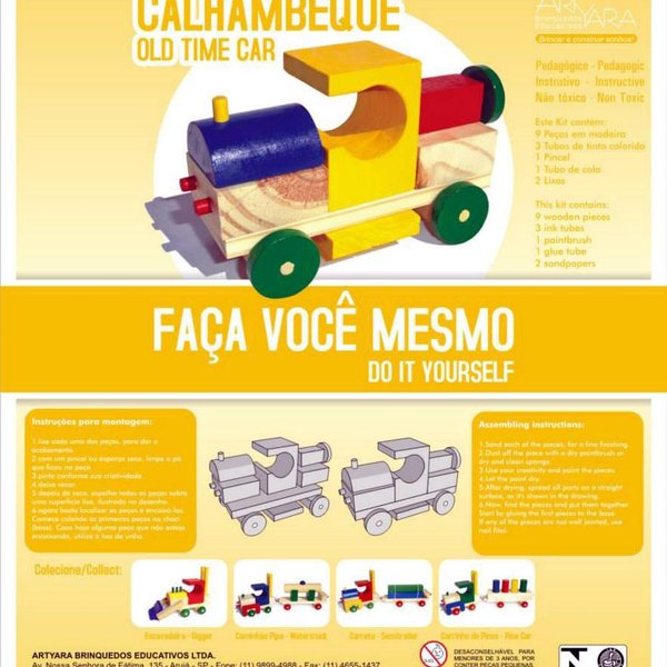 Faça Você Mesmo Calhambeque Em Madeira - Artyara