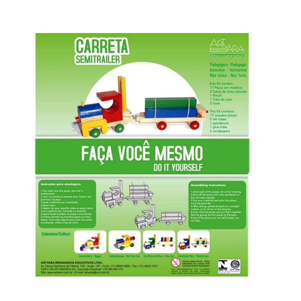 Faça Você Mesmo Carreta Em Madeira - Artyara
