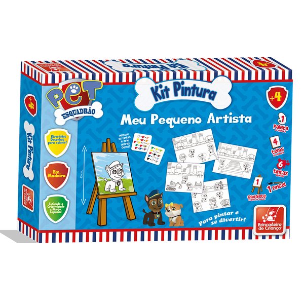 Kit Pintura Esquadrão Pet - Brincadeira de Criança