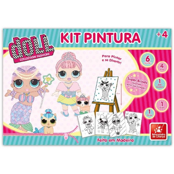 Kit Pintura Collection Fashion Doll - Brincadeira de Criança