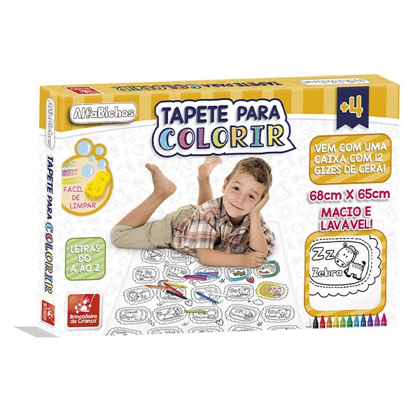 Tapete Para Colorir AlfaBichos- Brincadeira de Criança
