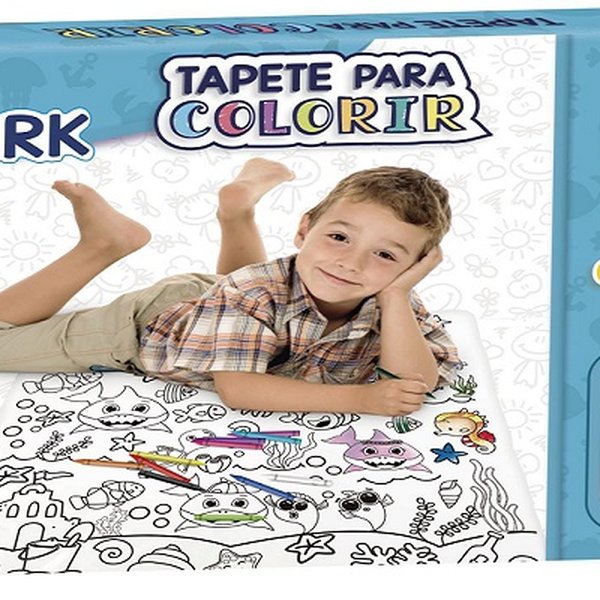 Tapete Para Colorir Club Shark- Brincadeira de Criança