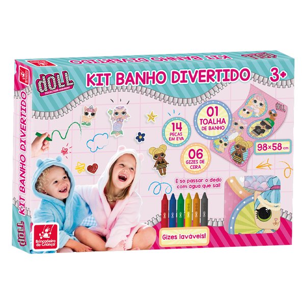 Kit Banho Divertido Doll - Brincadeira de Criança