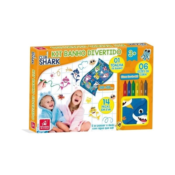 Kit Banho Divertido Club Shark - Brincadeira de Criança