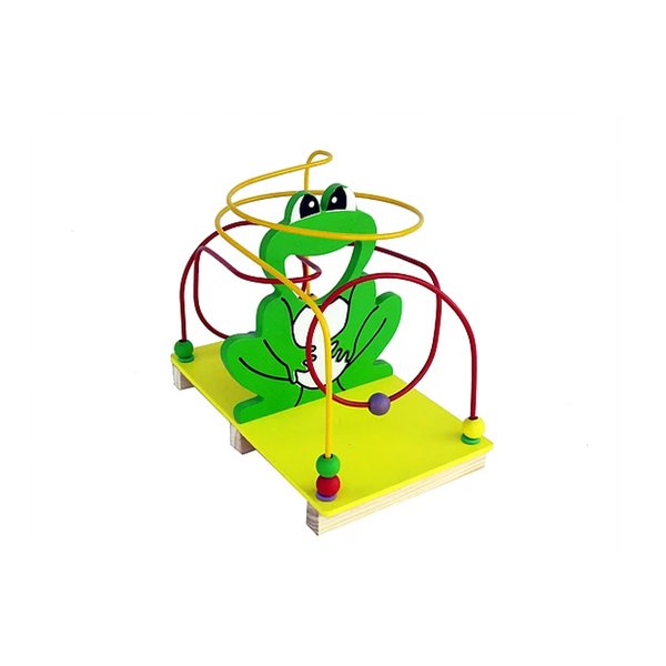 Brinquedo Educativo Madeira Montanha-Russa Sapo-Bem Infantil