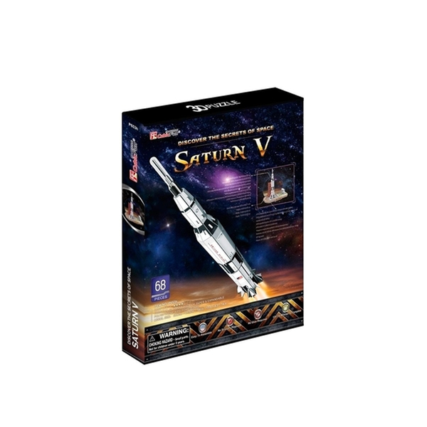 Quebra cabeça 3D Saturno V 68 Peças -CubicFun