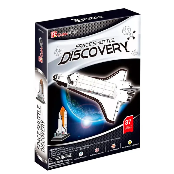 Quebra Cabeça 3D Puzzle Onibus Discovery 89 peças - CubicFun