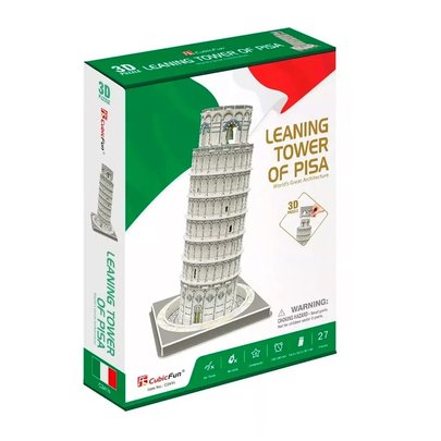 Quebra cabeça 3D Torre de Pisa 27 Peças - CubicFun
