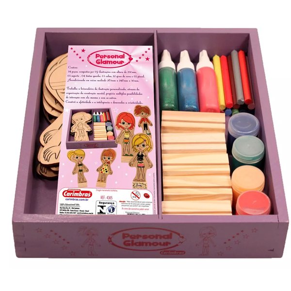 Bonecas Em Madeira Para Pintar Personal Glamour - Carimbras