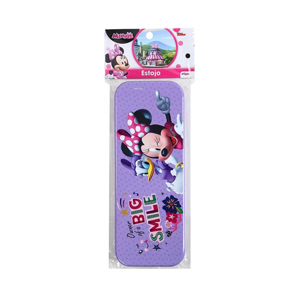 Estojo Lata Minnie Roxo - ETITOYS