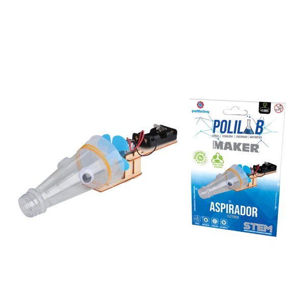 Brinquedo Aspirador Elétrico Polilab Maker - Polibrinq