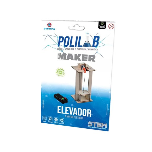 Brinquedo Elevador Motor Elétrico Polilab Maker - Polibrinq