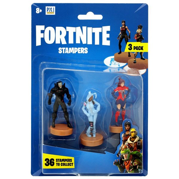 Carimbos Fortnite Blíster Com 3 Pçs S01 Ômega, Valor e Bunny Brawler - Sunny