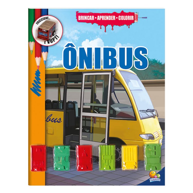 Livro Brincar Aprender Colorir Ônibus - Todolivro