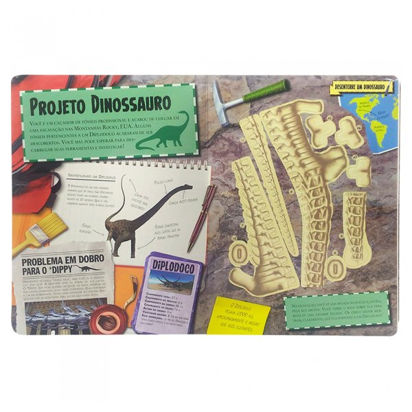 Livro Desenterre um Dinossauro: Diplodoco - Todolivro