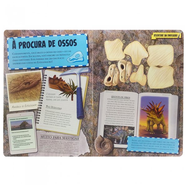 Livro Desenterre um Dinossauro: Estegossauro - Todolivro