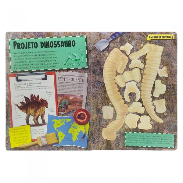 Livro Desenterre um Dinossauro: Estegossauro - Todolivro