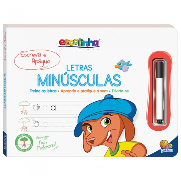 Livro Escolinha Escreva e Apague II Letras Minúsculas - Todolivro