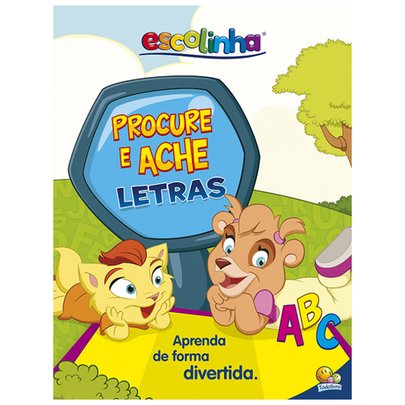 Livro Escolinha com Tapete Procure e Ache Letras - Todolivro